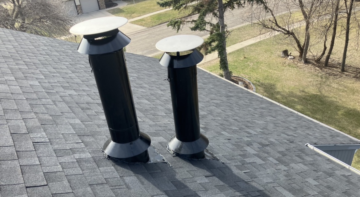 Chimney vent project repaired