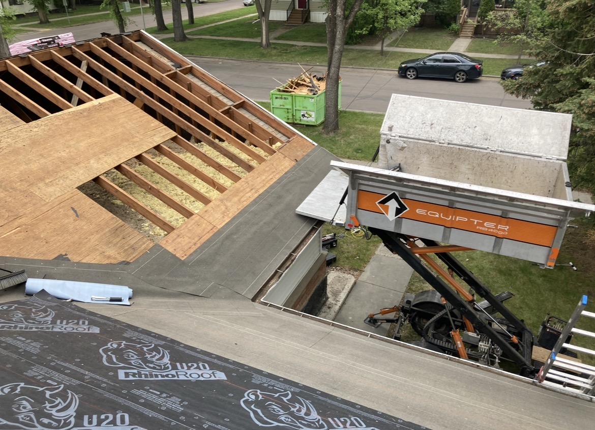 Full roof repair framing and decking