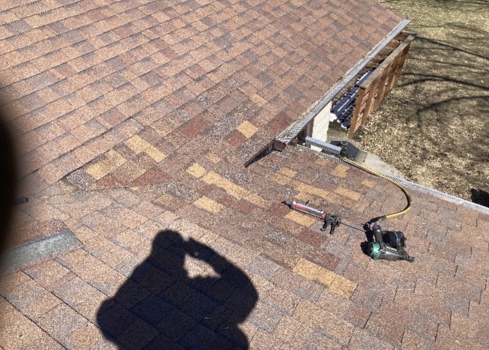 Completed small roof repair