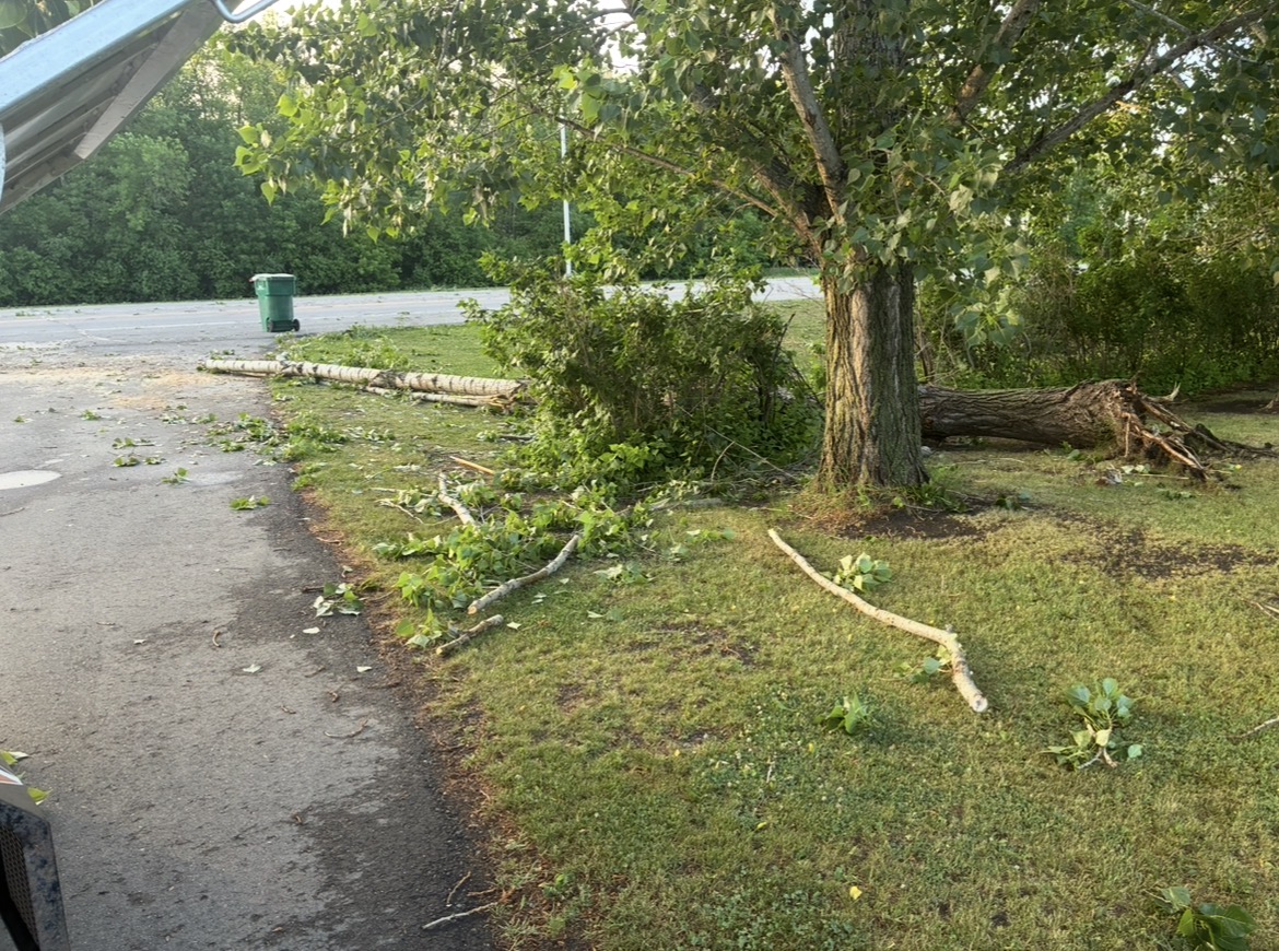 Storm cleanup progress